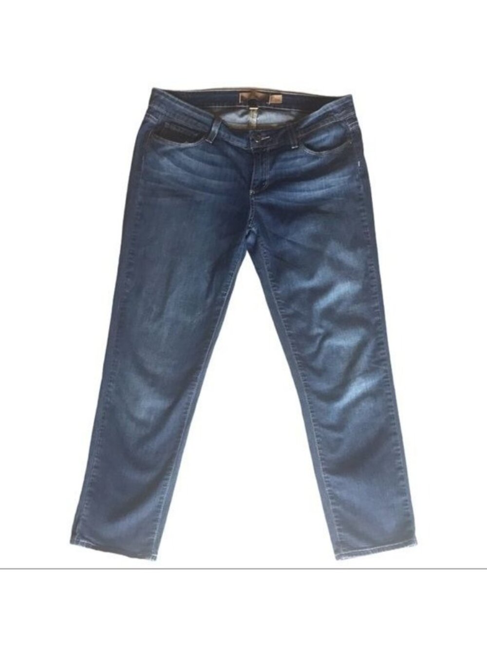 Paige Crop Jeans Denim 'Venice' Stretch Straight Leg 5 Pocket Size 29